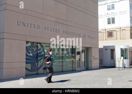 US Institute of Peace building entrée - Washington, DC USA Banque D'Images