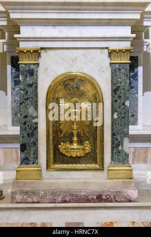 Intérieur de l'église San Francisco de Asis de la vieille ville de Panama City, au Panama. Banque D'Images