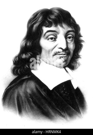 RenÌ© Descartes, mathématicien français Banque D'Images