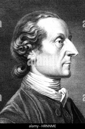 Johann Kaspar Lavater, Swiss Physiognomist et Poète Banque D'Images