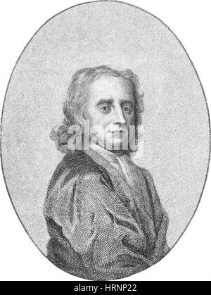 Isaac Newton, mathématicien anglais Banque D'Images