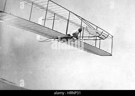 Wilbur Wright au début de 1902, les pilotes de planeur Banque D'Images