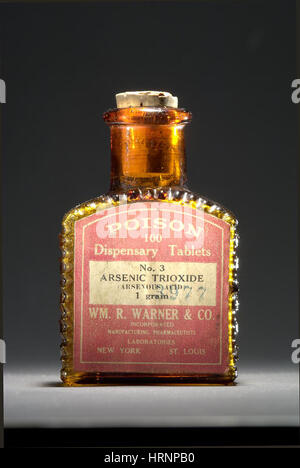 Bouteille de poison, vers 1900 Banque D'Images