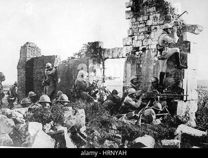 La première guerre mondiale, Deuxième bataille de la Marne, 1918 Banque D'Images