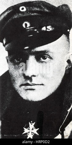 Manfred von Richthofen, l'As de l'aviation allemande de la PREMIÈRE GUERRE MONDIALE Banque D'Images