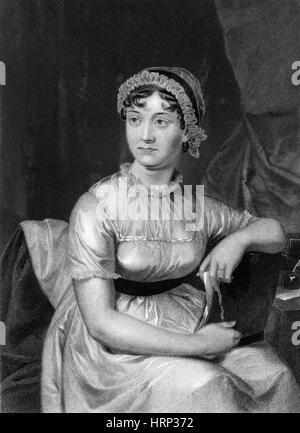 Jane Austen, auteur anglais Banque D'Images