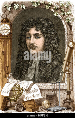 Christiaan Huygens, Polymathe Néerlandais Banque D'Images