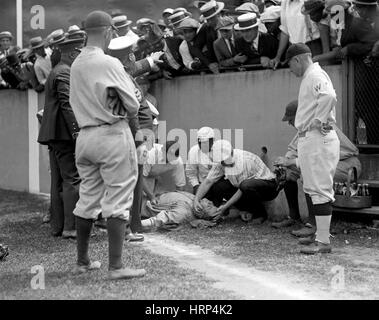 Babe Ruth K.O., 1924 Banque D'Images