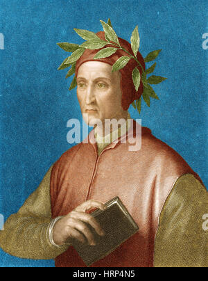 Dante Alighieri, poète italien Banque D'Images