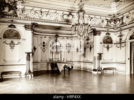 Townsend House, salle de bal, 1910 Banque D'Images