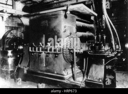 La vapeur d'Edison "Jumbo" Dynamo, 19e siècle Banque D'Images