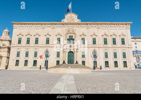 L'Auberge de Castille à La Valette, Malte Banque D'Images