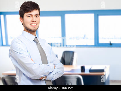 Manager des hommes dans son bureau Banque D'Images