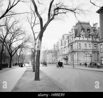 La Fifth Avenue et 65th Street, New York City, New York, USA, Detroit Publishing Company, 1901 Banque D'Images