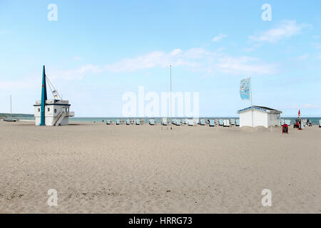 Plage vide en attente pour les clients Banque D'Images