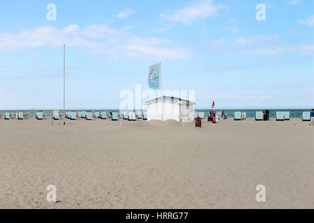 Plage vide en attente pour les clients Banque D'Images