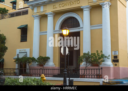 Hôtel El Convento de la PLAZA DE LA CATEDRAL SAN JUAN PUERTO RICO Banque D'Images