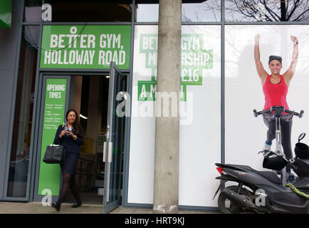 Branche de la meilleure chaîne de sport gymnases de Holloway, au nord de Londres Banque D'Images