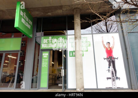 Branche de la meilleure chaîne de sport gymnases de Holloway, au nord de Londres Banque D'Images