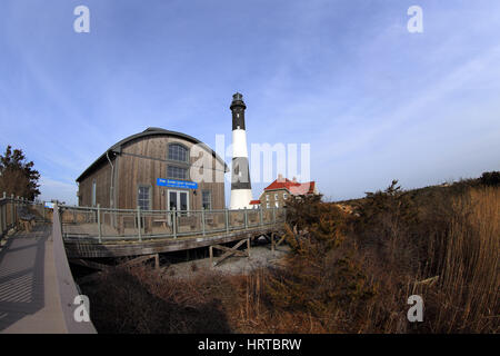 Phare de Fire Island Long Island NY Banque D'Images