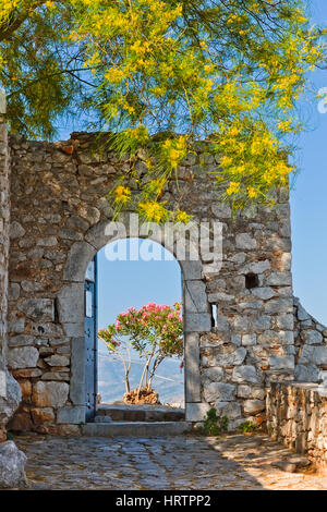 La porte en forteresse de Palamède, Nauplie, Grèce Banque D'Images