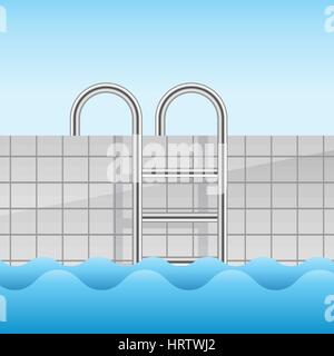 Piscine réaliste Illustration de Vecteur