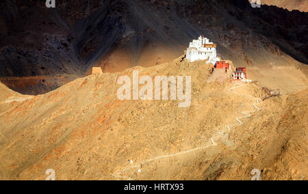 Sankar monastère bouddhiste à Leh, Ladakh, Inde Banque D'Images