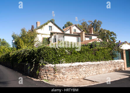 Logement britannique dans Barrio de Bella Vista la 'colonie anglaise', zone minière Rio Tinto, province de Huelva, Espagne Banque D'Images