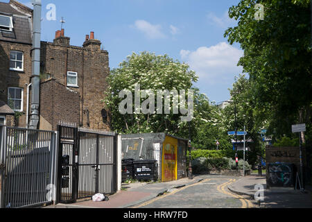 Londres, ANGLETERRE - 12 juillet 2016 Columbia Road dans l'Est de Londres. Populaire pour le tournage Banque D'Images