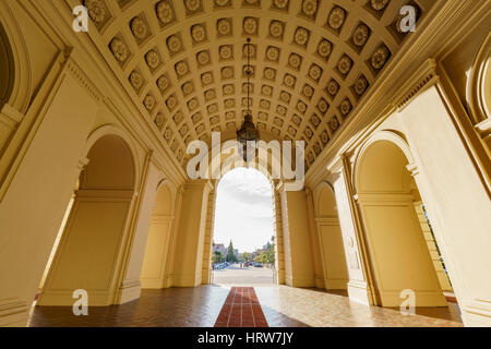 La belle scène de l'après-midi l'Hôtel de Ville de Pasadena, Los Angeles, Californie Banque D'Images
