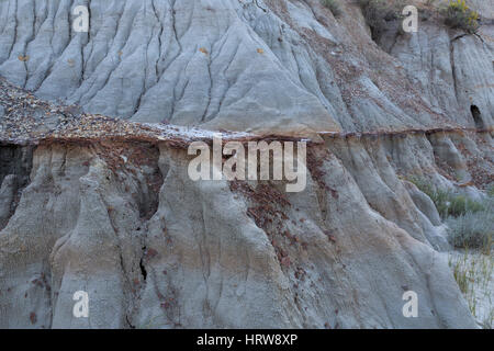 Cap rock, Parc National Theodore Roosevelt, ND, USA Banque D'Images