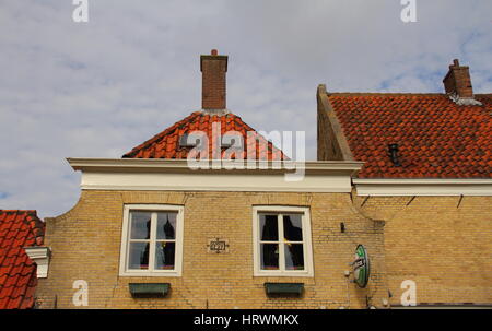 Mode de vie et la photographie de rue voyage d'Enkhuisen une ville portuaire sur l'Ijsselmeer aux Pays-Bas Banque D'Images