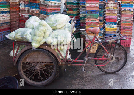 3 wheeler transport à Mae Sai, Thaïlande Banque D'Images