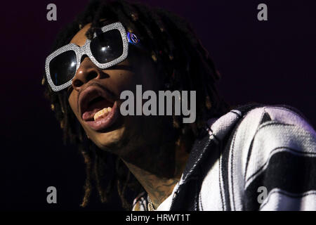 Okeechobee, en Floride, aux États-Unis. 3e Mar, 2017. Wiz Khalifa effectue à Okeechobee Musique et Art Festival vendredi soir. 3e Mar, 2017. Randy Vasquez, SouthFlorida.com : Crédit Sun-Sentinel/ZUMA/Alamy Fil Live News Banque D'Images