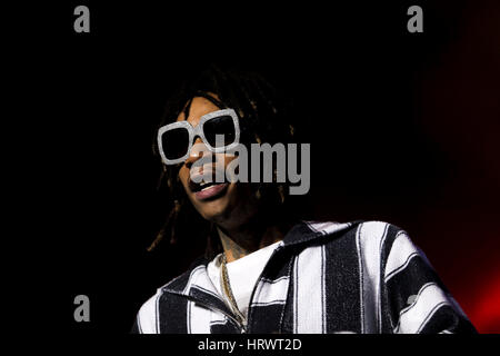 Okeechobee, en Floride, aux États-Unis. 3e Mar, 2017. Wiz Khalifa effectue à Okeechobee Musique et Art Festival vendredi soir. 3e Mar, 2017. Randy Vasquez, SouthFlorida.com : Crédit Sun-Sentinel/ZUMA/Alamy Fil Live News Banque D'Images