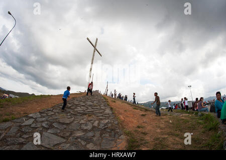 Venezuela, Caracas, Petare, l'Etat de Miranda 06/04/2012. Personnes à El Morro Petare. Banque D'Images