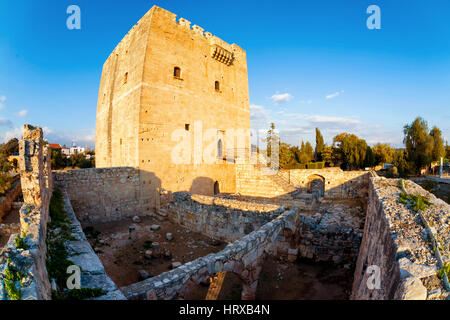 Château de colosse, une ancienne place forte des croisés. Limassol District. Chypre Banque D'Images