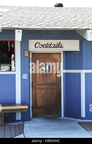 Le restaurant Great American fish company sur le port de Morro Bay California USA Banque D'Images