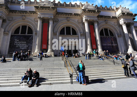 Metropolitan Museum of Art 5th Avenue New York City Banque D'Images