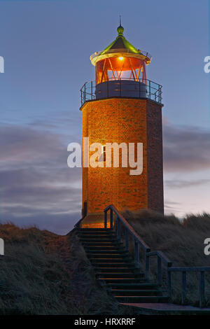 Vieux phare, Kampen, Sylt, Frise du Nord, Schleswig-Holstein, Allemagne, Europe Banque D'Images