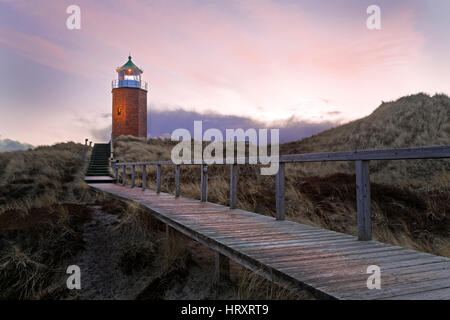 Vieux phare, Kampen, Sylt, Frise du Nord, Schleswig-Holstein, Allemagne, Europe Banque D'Images