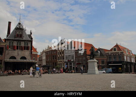 Mode de vie et la photographie de rue voyage de Hoorn une ville portuaire sur l'Ijsselmeer aux Pays-Bas Banque D'Images