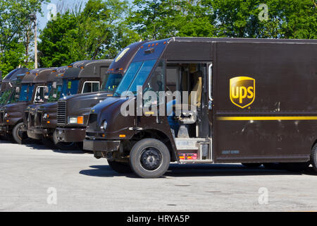 Indianapolis - Circa Juin 2016 : United Parcel Service Emplacement. UPS est la plus importante entreprise de livraison de colis IV Banque D'Images