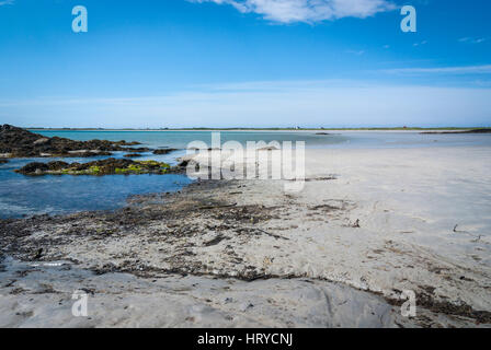 Plage sur Tyree, Hébrides intérieures, Ecosse Banque D'Images