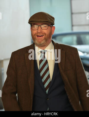 L'Eurodéputé Paul Nuttall vu à la BBC à Londres, 22 Jan 2017 Banque D'Images