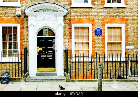 Chambre à Londres où Dorothy Sayers vécu 1921-1929, 23 & 24 Gt. James Street, WC1 ; Haus der Schriftstellerin Sayers Dorothy L. Banque D'Images