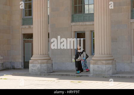 Deux femmes musulmanes voilées. Banque D'Images
