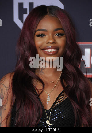 Inglewood, CA, USA. 5Th Mar, 2017. 05 mars 2017 - Inglewood, Californie - Dreezy. IHeartRadio Music Awards 2017 qui a eu lieu au Forum, à Inglewood. Crédit photo : Birdie Thompson/AdMedia Crédit : Birdie Thompson/AdMedia/ZUMA/Alamy Fil Live News Banque D'Images