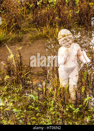 Statue archaïque trouvés à ancient Dion Site archéologique en Grèce Banque D'Images