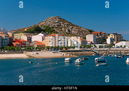 Paysage côtier, Muxia, province de La Corogne, une région de Galice, Espagne, Europe Banque D'Images